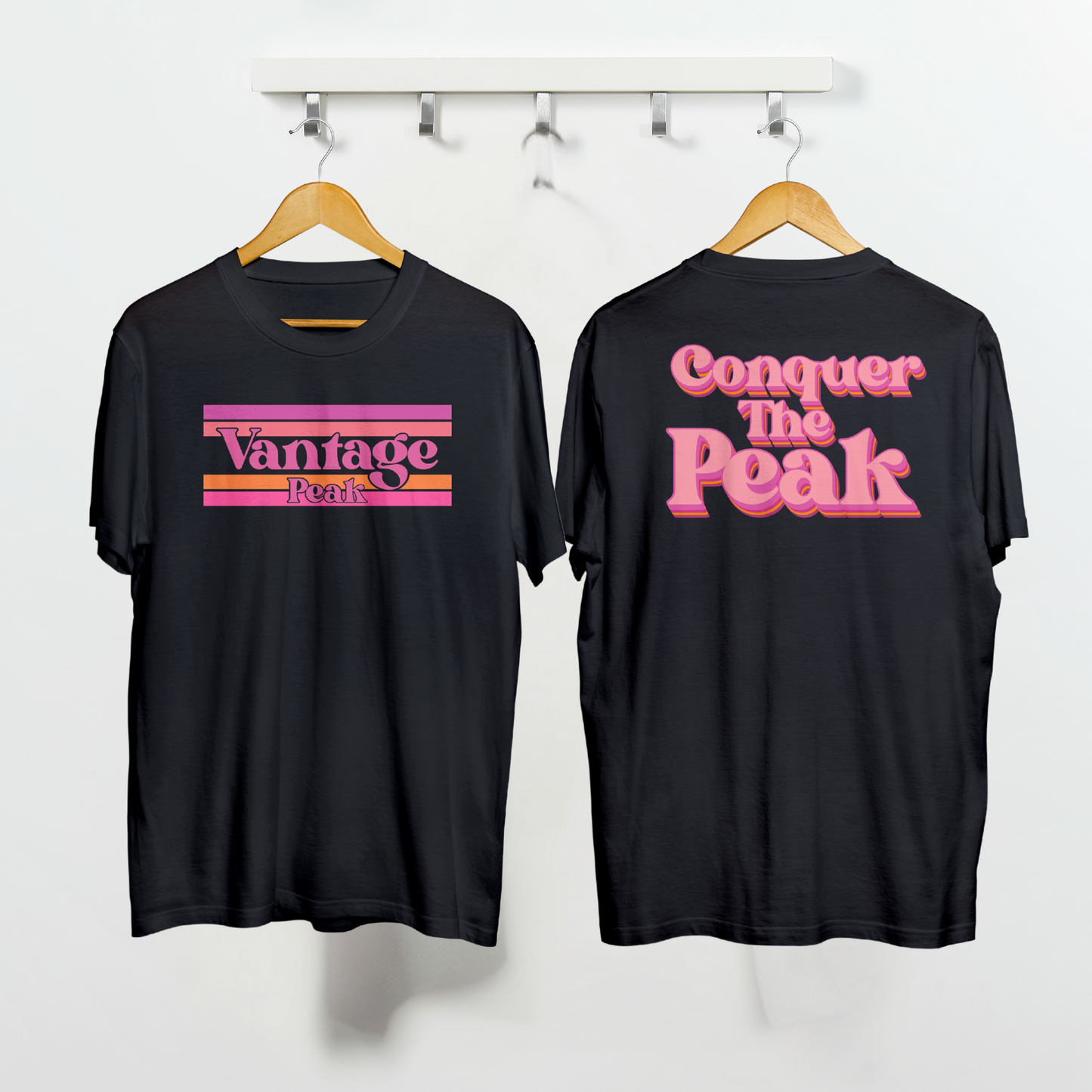 Pink Vantage Peak | Tall Heavyweight T-Shirt