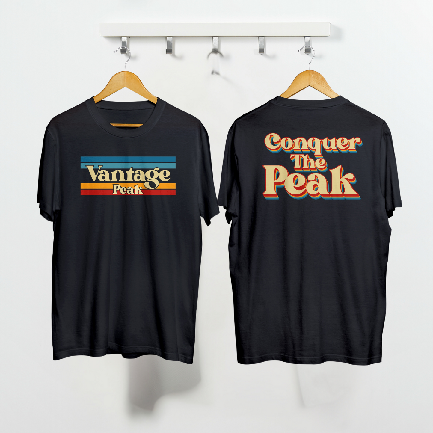 Rainbow Vantage Peak | Tall Heavyweight T-Shirt