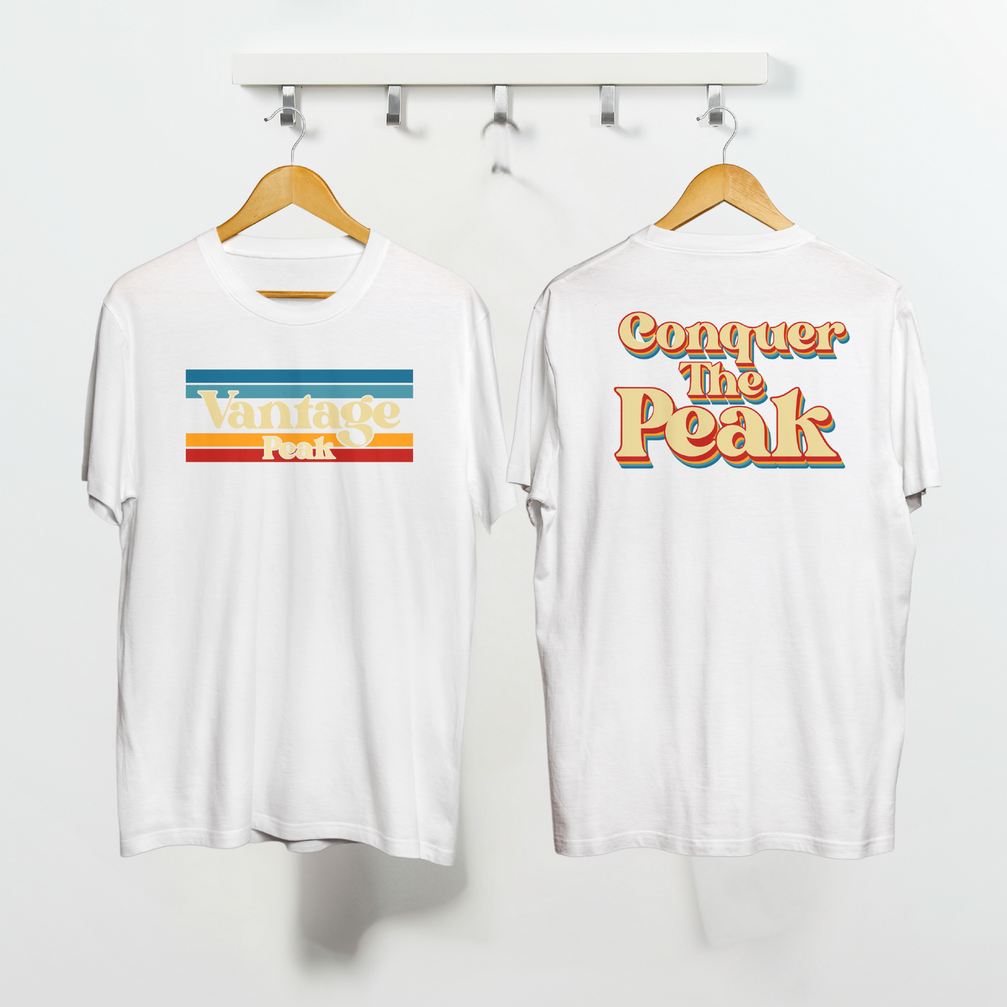 Rainbow Vantage Peak | Tall Heavyweight T-Shirt